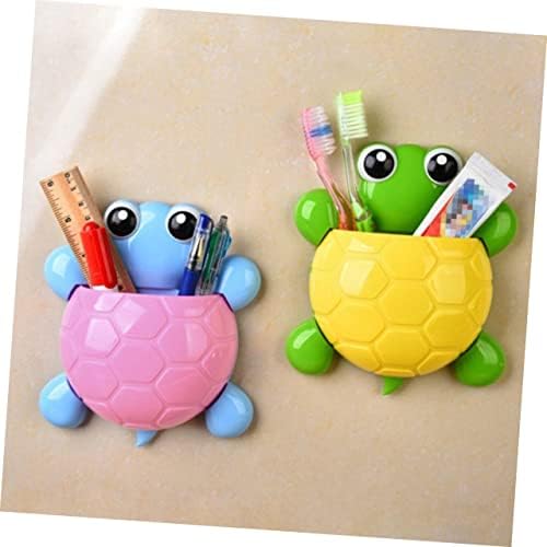 Suction Cup Toothbrush Holder with Turtle Design