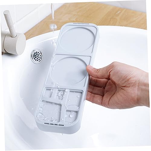 Luxshiny Suction Cup Toothbrush Holder with 2 Cups and 5 Slots