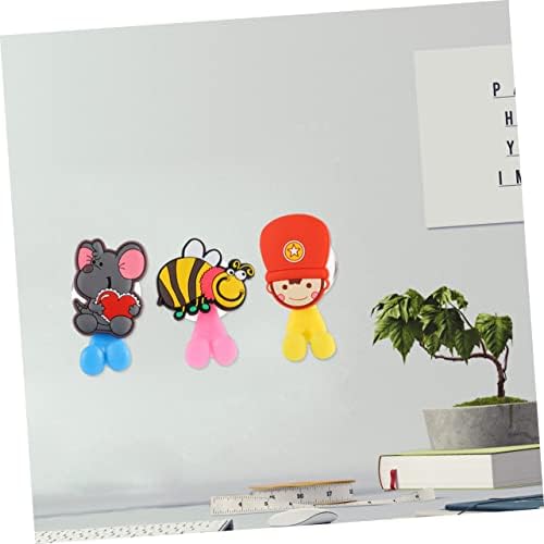 HOLIDYOYO 3Pcs Dinosaur Toothbrush Holder Suction Wall Hangers for Bathroom