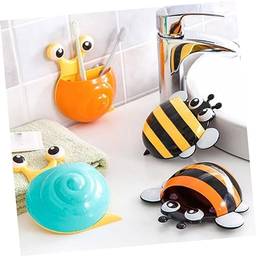 Garneck Wall Mount Toothbrush Holder with Suction Cup