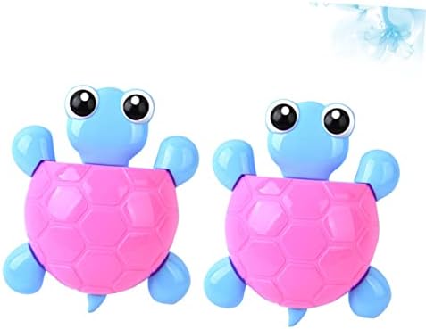 HOOTNEE 2Pcs Suction Cup Turtle Toothbrush Holder