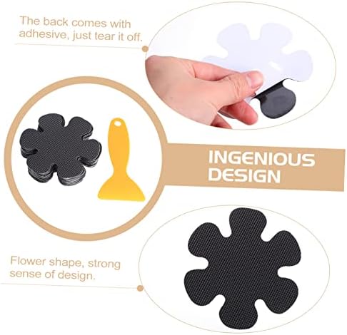 Happyyami 20pcs Flower Shaped Non-Slip Bath Tub Stickers
