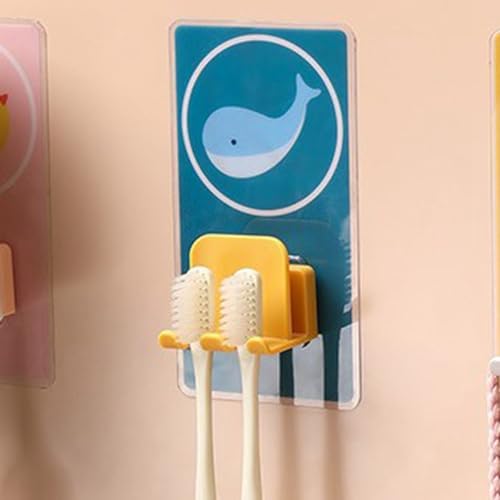 AMAKO Double Toothbrush Holder with Cartoon Design 1
