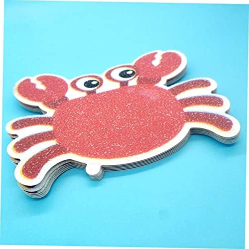 5pcs Non-Slip Bath Stickers Crab Decor Tub Treads