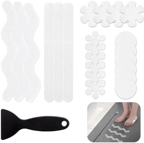 RETON 54 PCS Anti-Slip Shower Mat Stickers