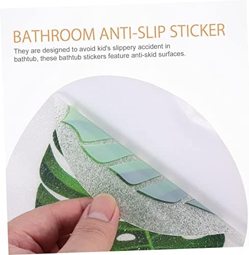 SOLUSTRE Anti-Slip Tub Decals Leaf Stickers for Bathroom