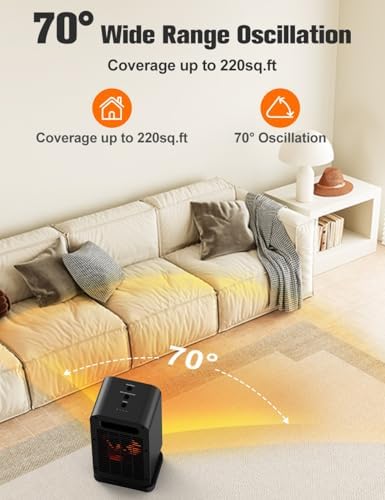 BALKO Space Heater 1500W PTC Ceramic for Large Room