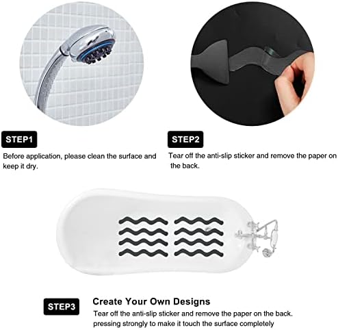 Ding Xi Bathroom Tub Non-Slip Stickers 24 Pack with Silicone Scraper