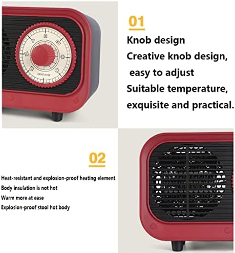 Grafken Retro Heater 500W Energy Saving White