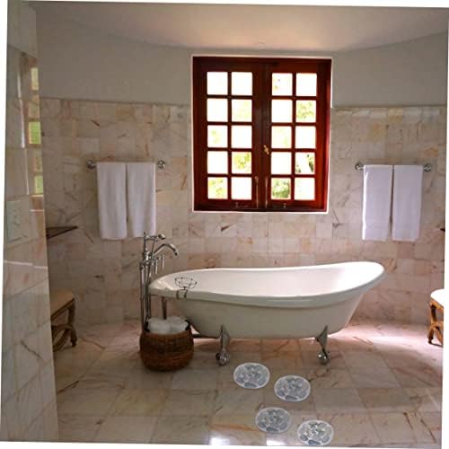 PRETYZOOM 4Pcs Bathroom Non-Slip Stickers with Scraper