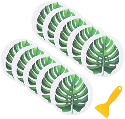 TOPPERFUN Leaf-Shaped Anti-Slip Bath Tub Stickers