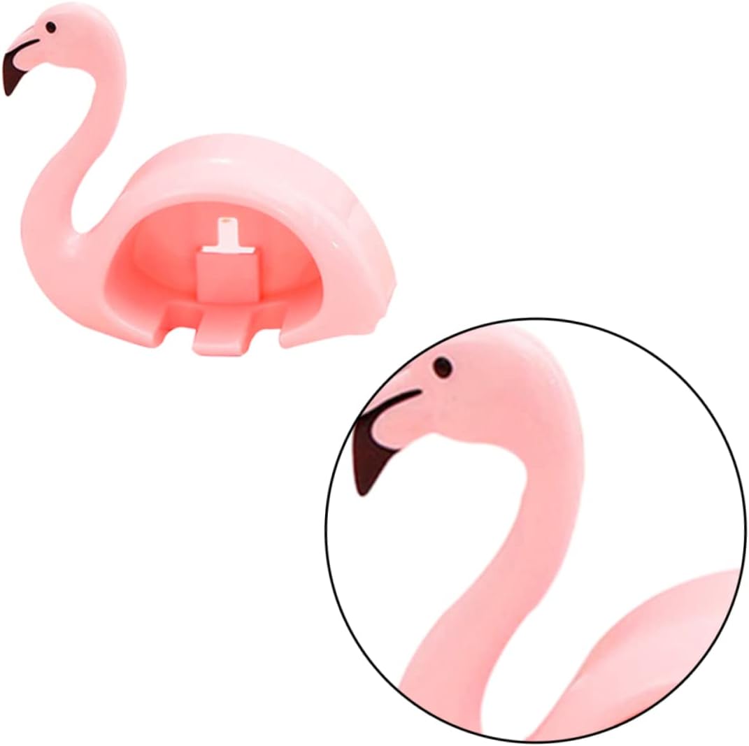 LIFKOME 2Pcs Pink Flamingo Suction Cup Toothbrush Holder