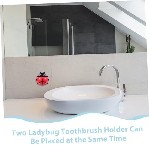 GLEAVI 2pcs Punch Cup Toothbrush Holder for Bathroom