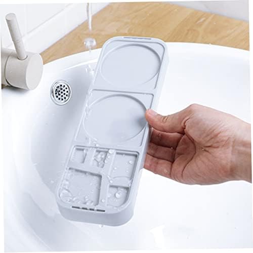 SHOWERORO Toothbrush Toothpaste Holder with 5 Slots and Cup Storage