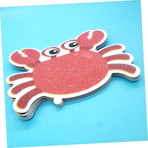 Amosfun 5pcs Non-Slip Bath Grip Stickers with Crab Design