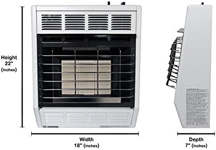 Empire SR18W Infrared Propane Vent Free Heater 18000 BTU