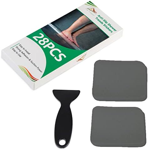 SlipStopper Non-Slip Bathtub Stickers 28PCS Grey