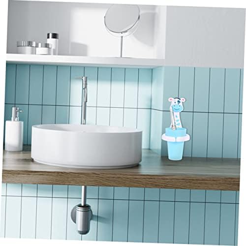 LIFKOME 2 Sets Cartoon Animal Wall Mounted Toothbrush Holder