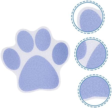 Ciieeo 10pcs Cartoon Dog Paw Anti-Slip Bathroom Stickers