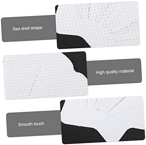 Luxshiny 12PCS Sea Shell Anti Slip Stickers for Shower Safety