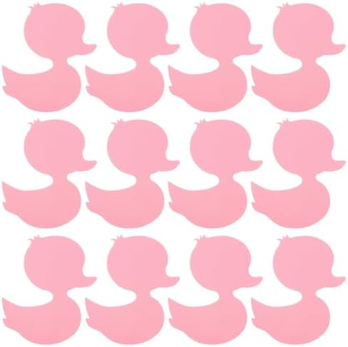 BEBEMOKO 12pcs Cartoon Duck Bathtub Stickers