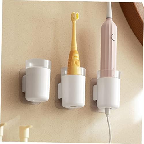 STOBAZA Wall Mounted Toothbrush Holder 8pcs Bathroom Organizer