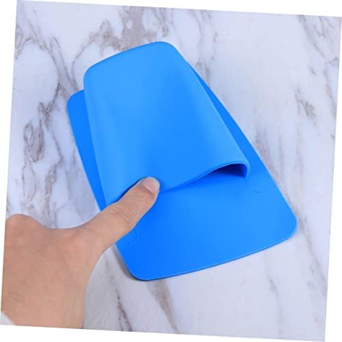 Silicone Bathroom Storage Organizer Wall Mounted Toothbrush Holder Razor Holder Blue