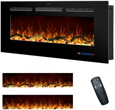 Rodalflame 42 Inch Electric Fireplace with Remote Control