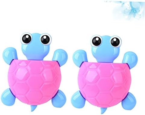 Luxshiny 2Pcs Turtle Suction Cup Toothbrush Holder Organizer
