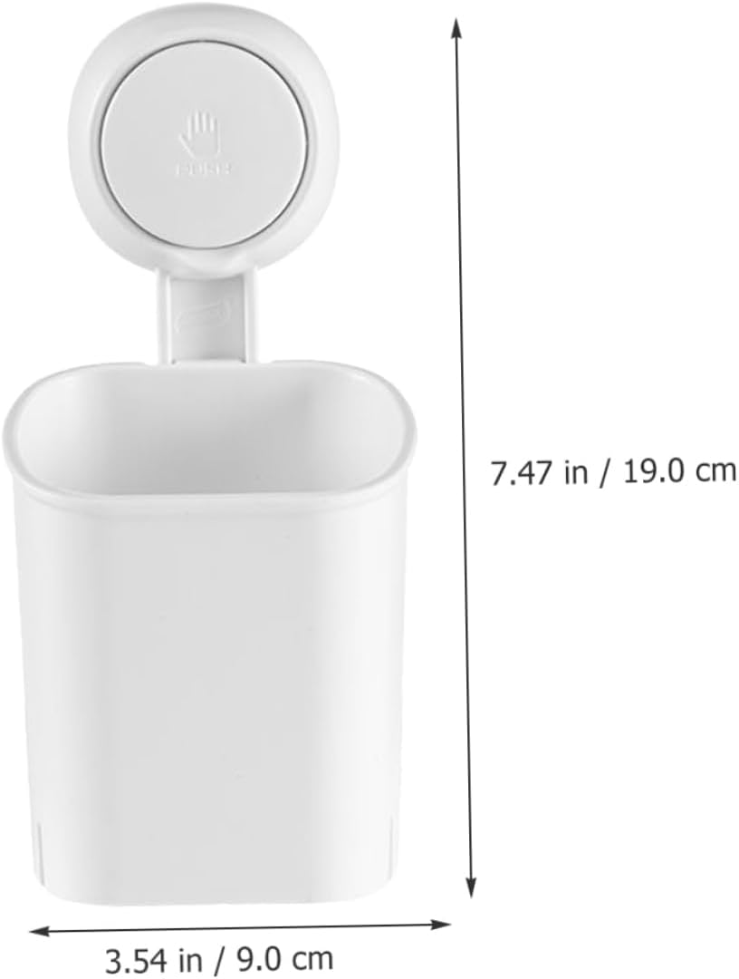 Holibanna Suction Cup Wall Mount Toothbrush Holder