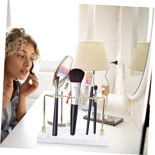 MAGICLULU Toothbrush Holder for Shower with Marble Pattern and Storage