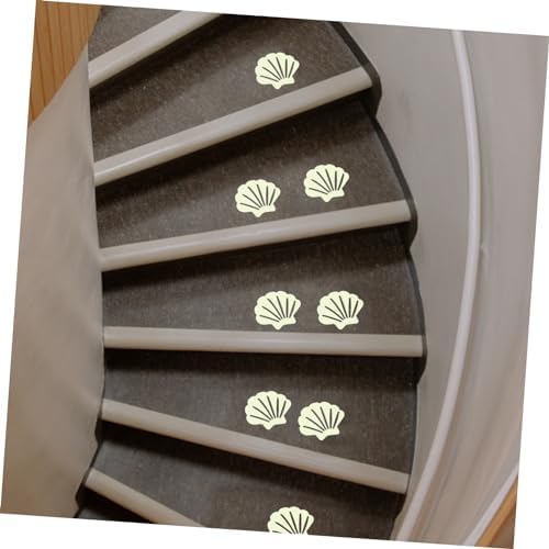 GLEAVI 30Pcs Shell Shaped Non Slip Shower Stickers