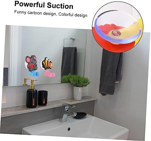 Zerodeko 3 Pcs Cartoon Wall Suction Holder