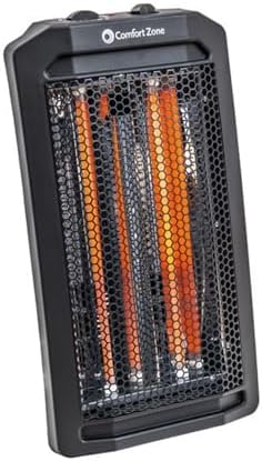 Comfort Zone Quartz Tower Heater with 2 Settings