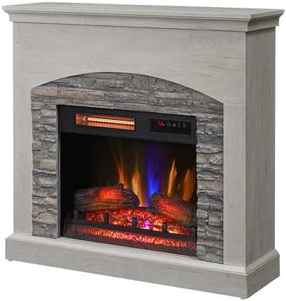 Duraflame Wall Mantel Electric Fireplace Fairfax Oak