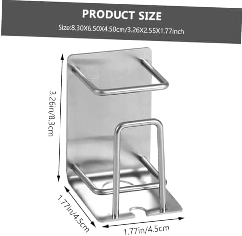 Stainless Steel Wall Toothbrush Holder with Adhesive