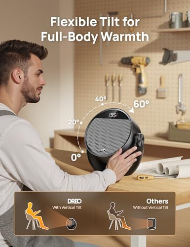 Dreo 1500W Electric Space Heater with Remote and 60 Tilt