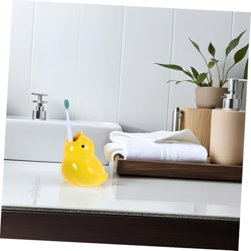 VICASKY Ceramic Cartoon Toothbrush Holder for Bathroom