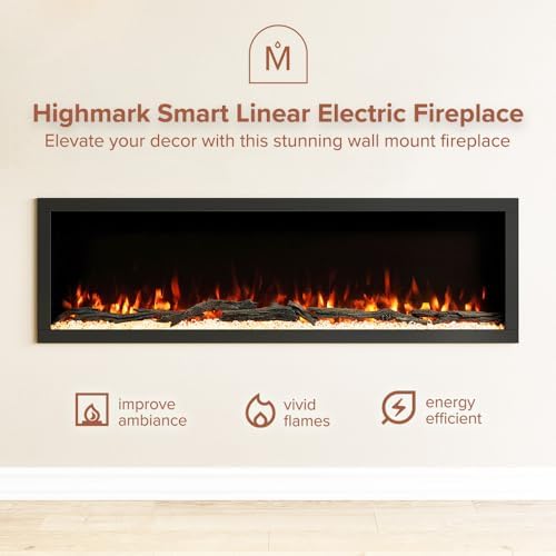 Modern Ember Highmark 60 Inch Smart Linear Electric Fireplace 1