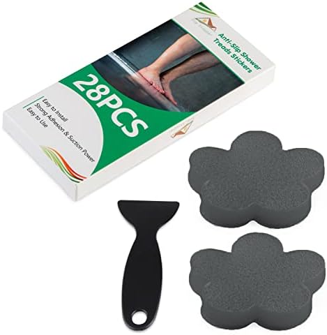SlipStopper Non-Slip Bath Stickers 28PCS Grey