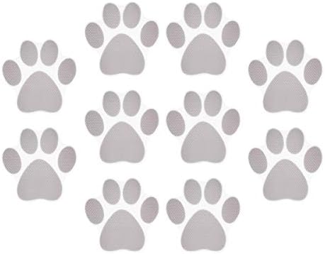 Zerodeko 30pcs Dog Paw Cartoon Bath Stickers - Non-Slip Decals for Safety