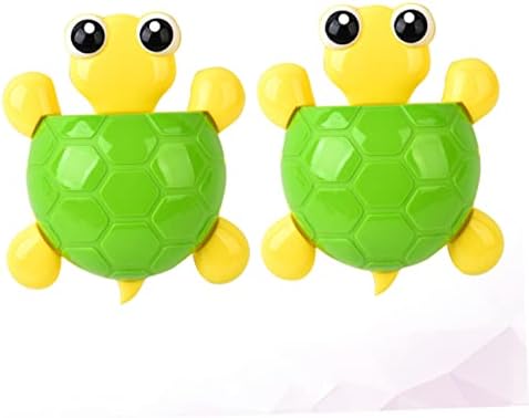 LIFKOME 2pcs Wall Mount Toothbrush Stand with Suction Cup and Toothpaste Holder