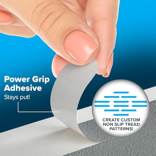 SlipX Solutions Adhesive Safety Treads - 12 Pack Gray 75 x 075