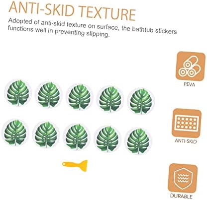 MAGICLULU Anti-Slip Bathtub Leaf Stickers 1 Set