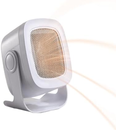 YOLEANSON Compact Electric Ceramic Heater with 2 Wind Speeds