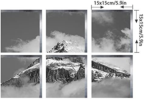 ChezMax Non-Slip Bathtub Sticker with Mountain Peak Pattern