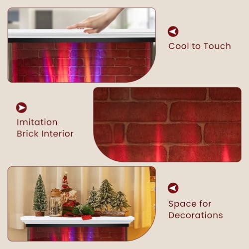 ORALNER 27 Electric Fireplace with Mantel