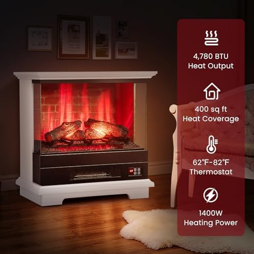 ORALNER 27 Electric Fireplace with Mantel