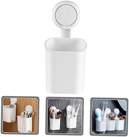 Cabilock Suction Cup Toothbrush Holder Wall Mount No Drilling