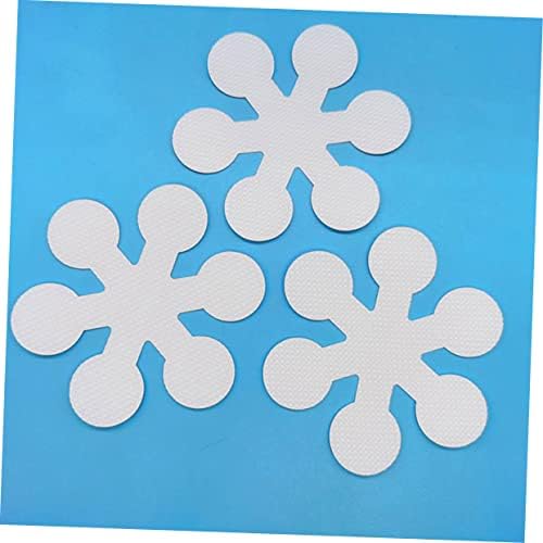 Sosoport 20Pcs Snowflake Non-Slip Tub Strips with Adhesive Safety Stickers
